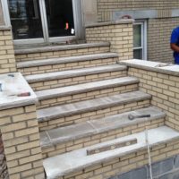 brick steps repair
