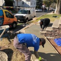 sidewalk and walkway concrete repair
