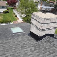 repair of a roof and skylight