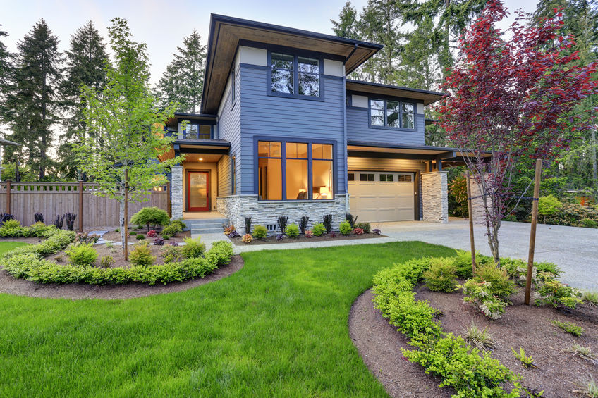 Luxurious home design with modern curb appeal