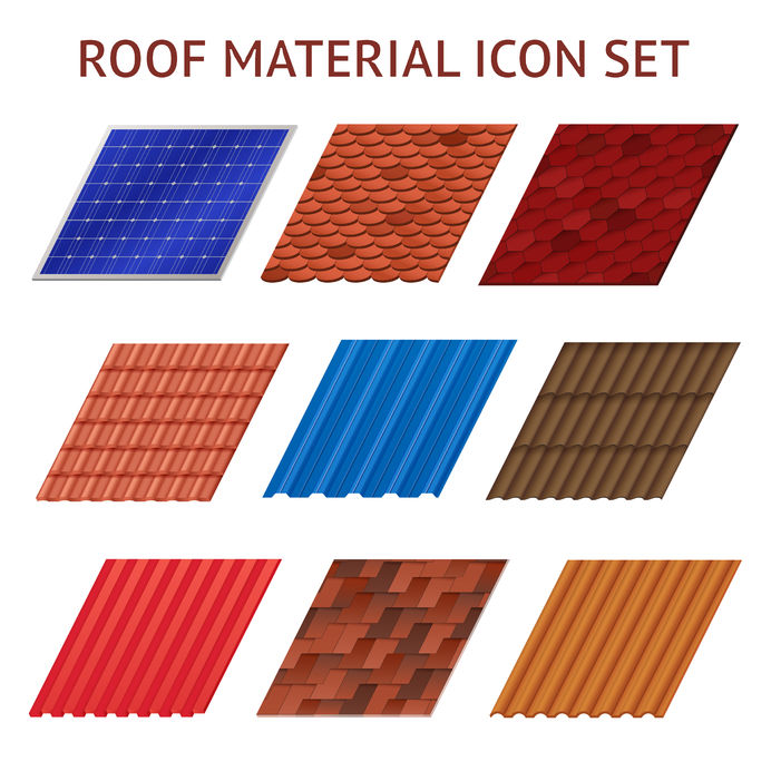 different roofing materials